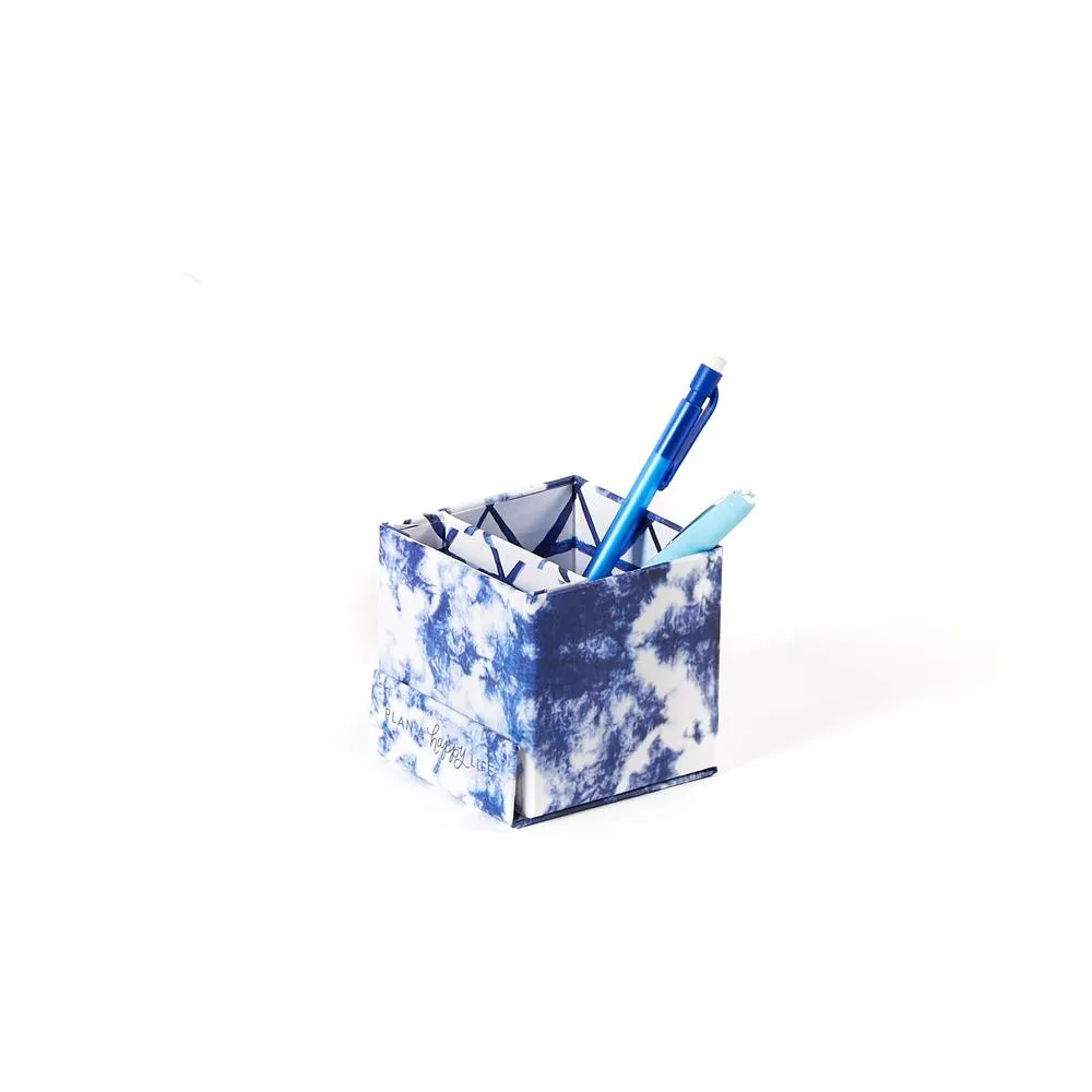 Happy Planner Indigo kit boite rangement 3 pièces tie dye