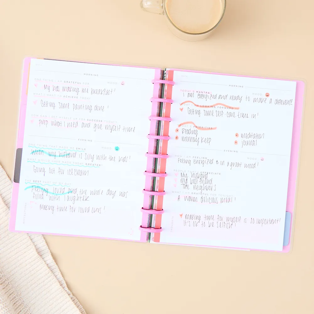 Happy Planner Mod Garden Classic journal guidé gratitude 80 feuilles