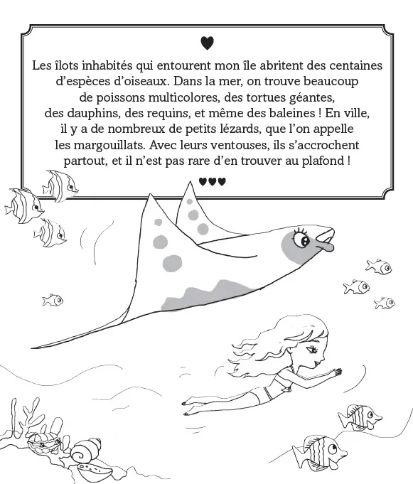 Minimiki Mohea à Tahiti pochette cartes à gratter 5 cartes + coloriages