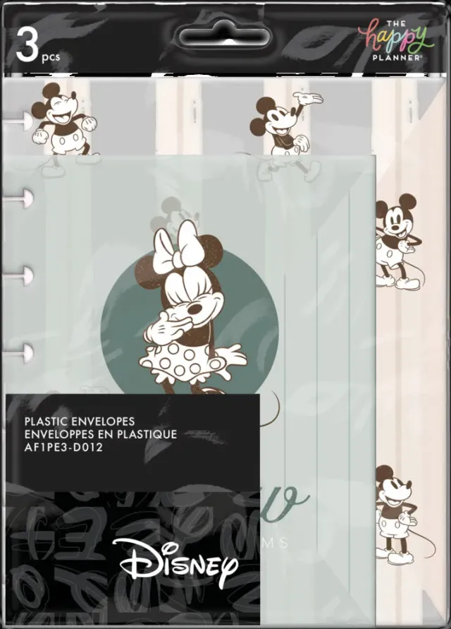 Me & my big ideas Happy Planner Disney Mickey pochettes x3 farmhouse