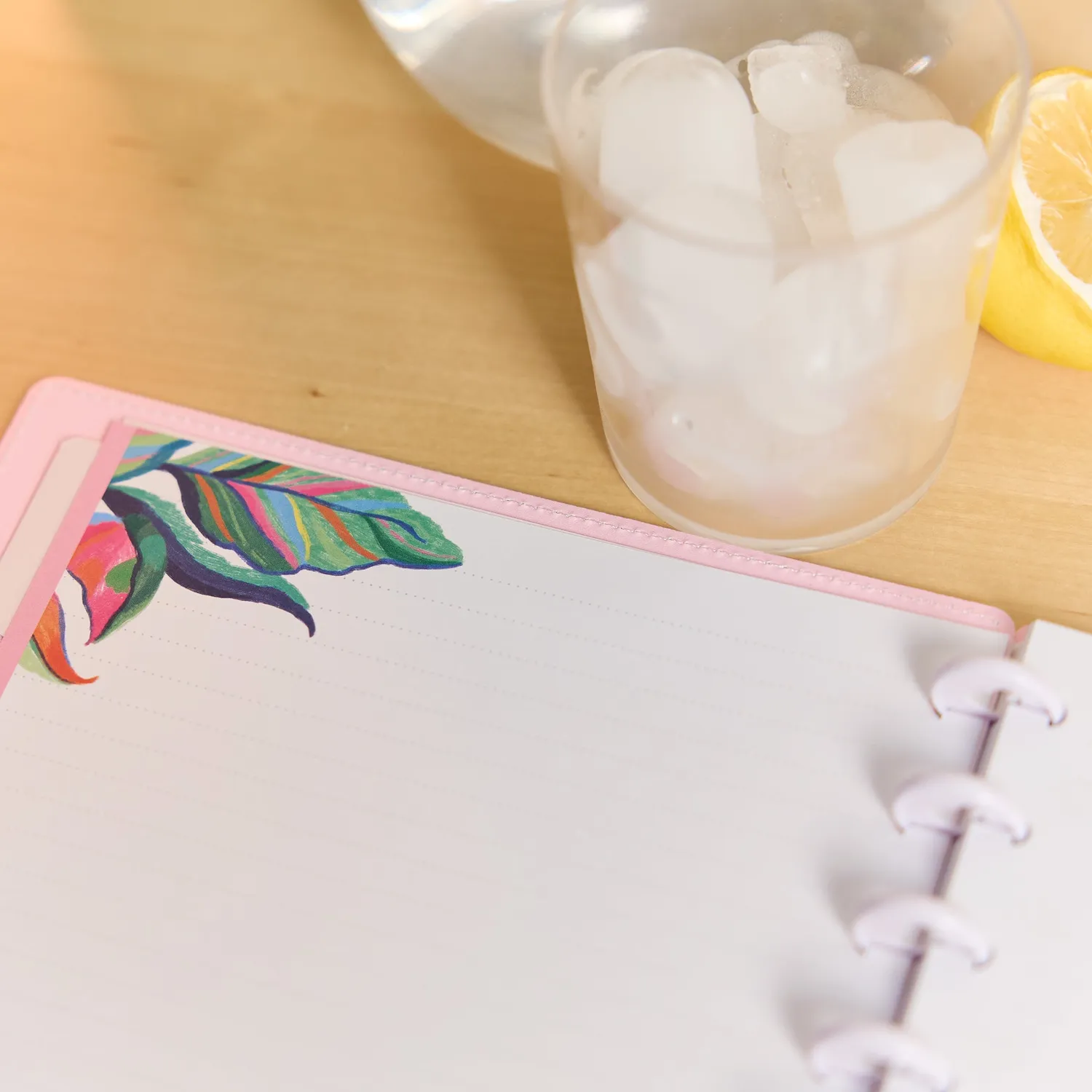 Happy Planner Sunshine Splash carnet pointillé ligné Classic 60 feuilles