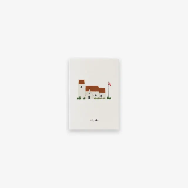 Kartotek Kirke petite carte A7 tillykke