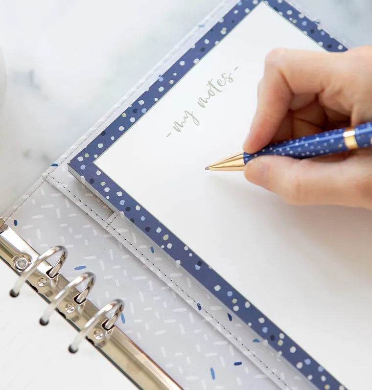 Filofax Indigo My Notes bloc-notes papier épais