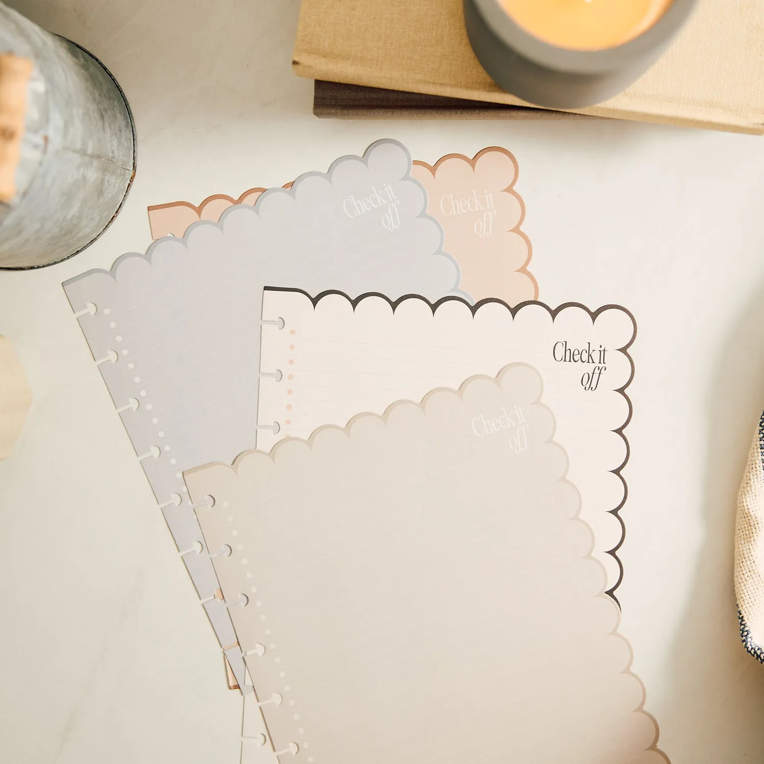 Happy Planner Haven Heart recharge Classic checklist festonnée 40 feuilles