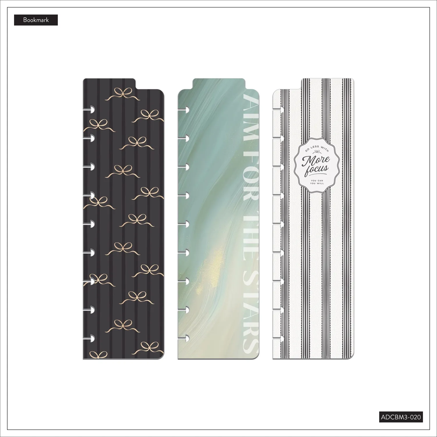 Happy Planner Modern Balance marque-pages classic lot de 3