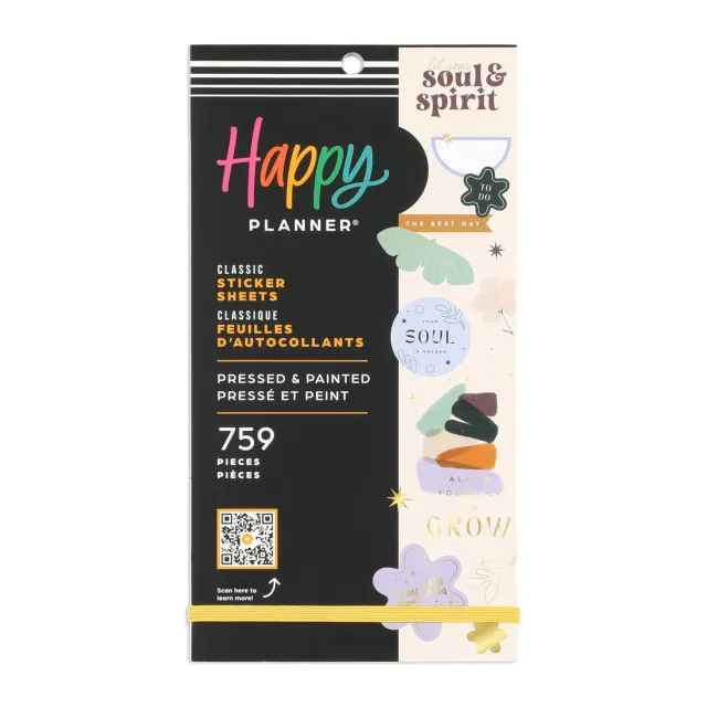 Happy Planner Pressed Painted stickers x759 bleu floral