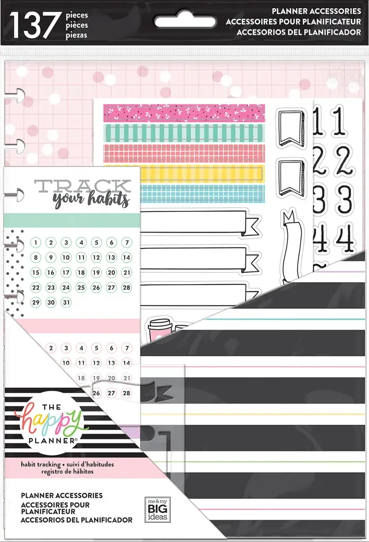 Happy Planner Habit Tracking Classic pack accessoires suivi