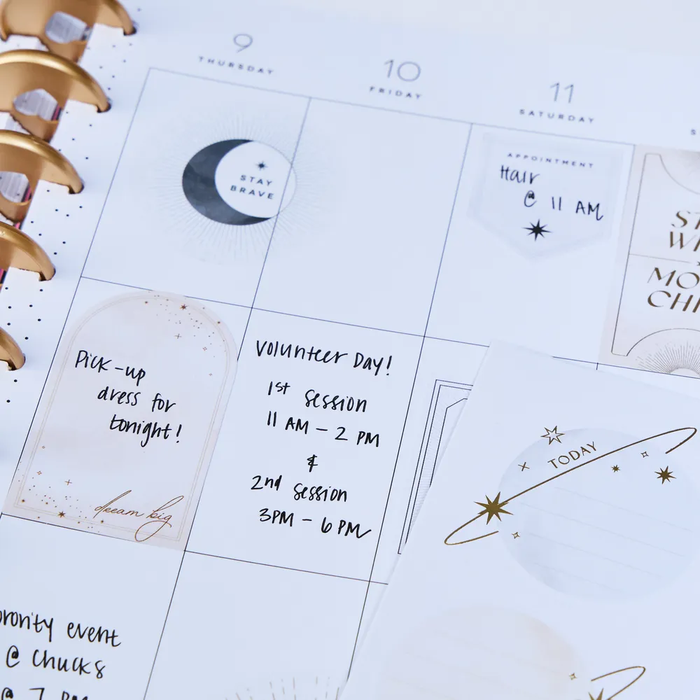 Happy Planner Sophisticated Stargazer stickers décoratifs 516