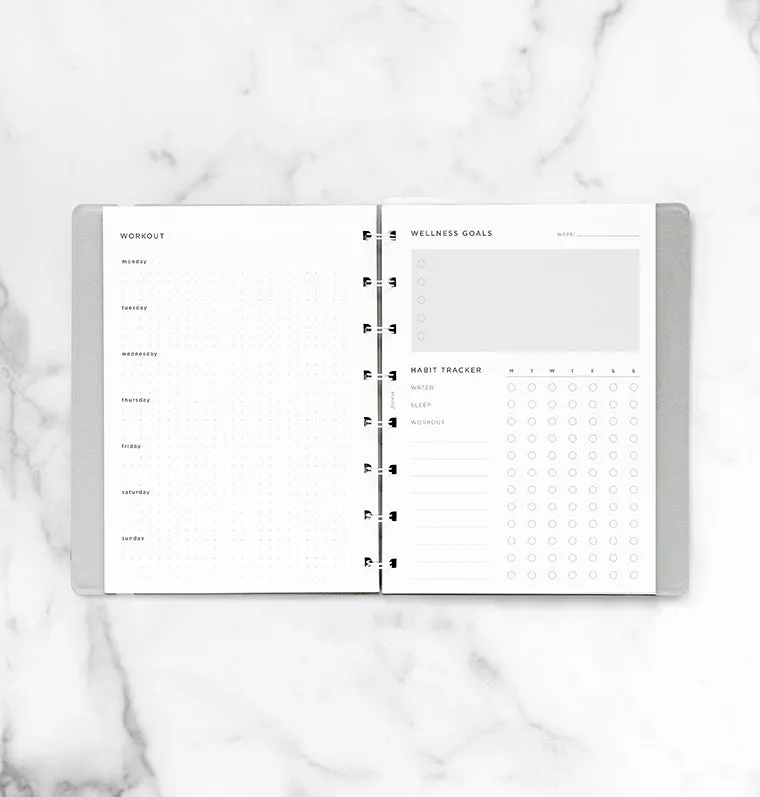 Filofax Recharge Notebook A5 Wellness Tracker 56 feuilles
