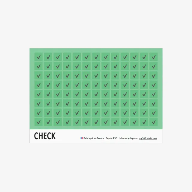 My365 Check stickers organisation cases à cocher