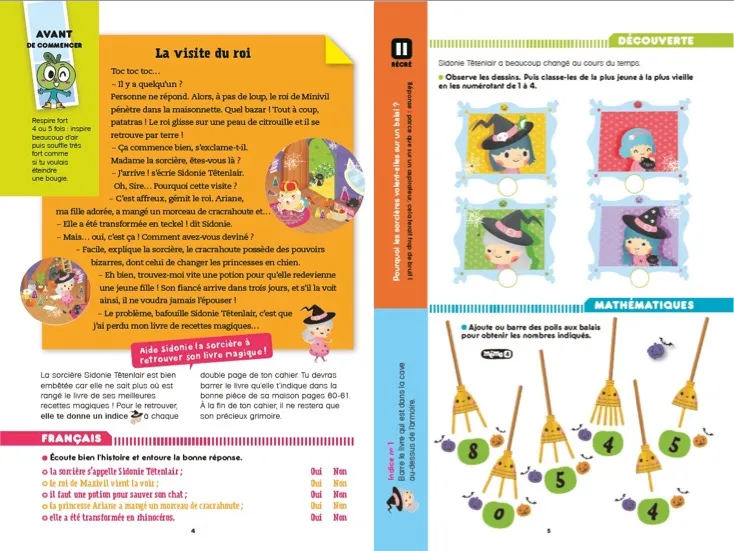 Frigobloc Incollables cahier de vacances GS au CP 2020