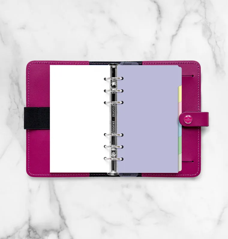 Filofax Pastel intercalaires Personal 6 onglets pastel