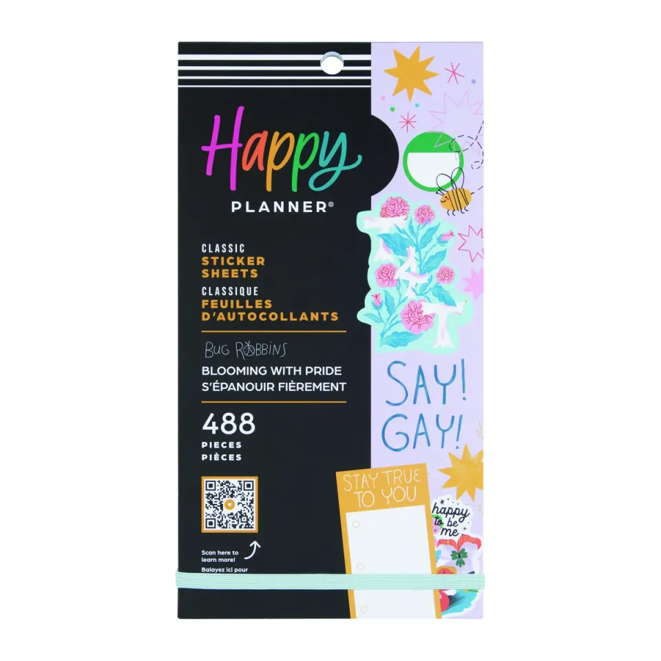 Happy Planner Blooming With Pride carnet stickers 30 planches 488