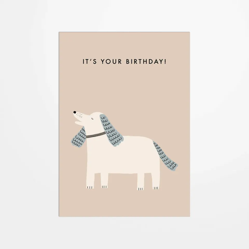 My365 Jennifer Bouron carte postale Dog Birthday chien