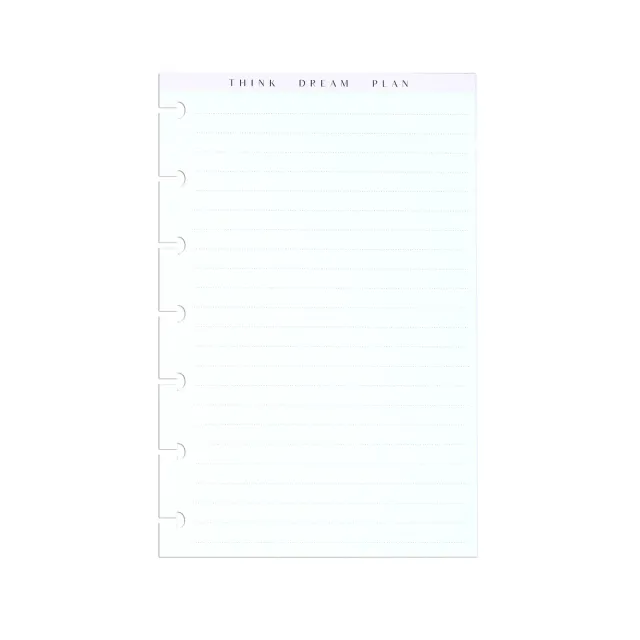 Happy Planner Neutrals Dotted Lined Mini Filler Paper recharge 40