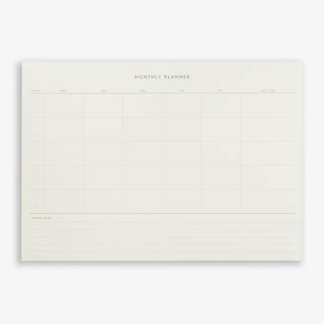 Kartotek Monthly Planner bloc mensuel A4 non daté