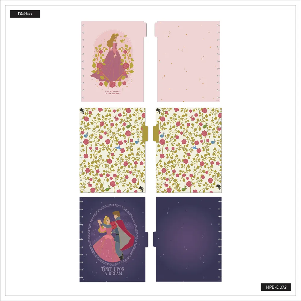 Happy Planner Disney Sleeping Beauty carnet pointillé Big 60 feuilles