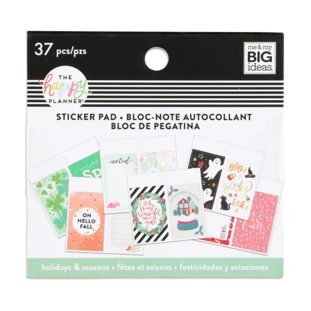 Happy Planner Seasonal mini bloc stickers 20 feuilles