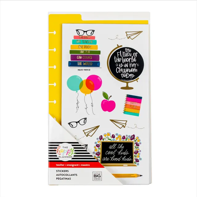 Happy Planner Teacher Icons stickers école snap-in 757 pièces