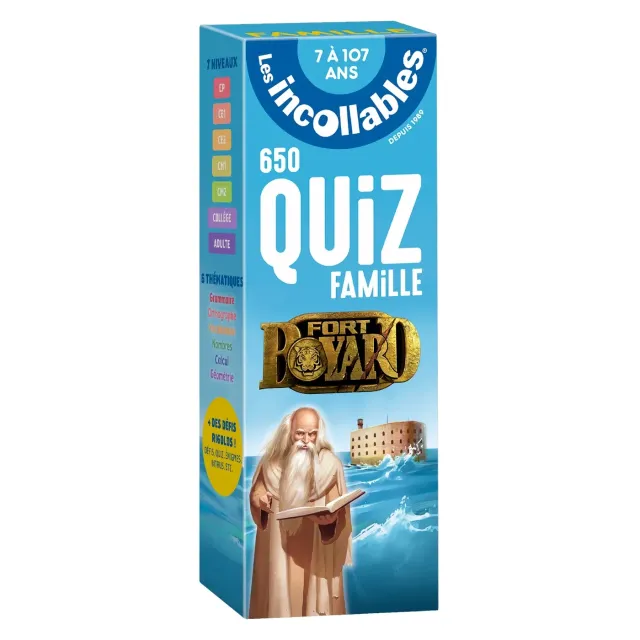 Les Incollables 650 quiz famille Fort Boyard éventails jeu
