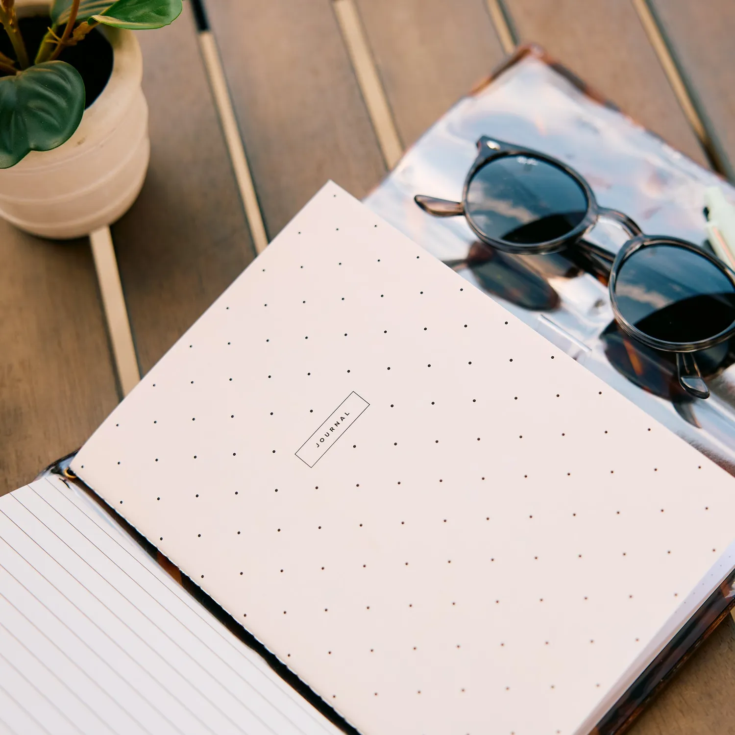 Happy Planner Amber Tortoise folio A5 rechargeable écaille