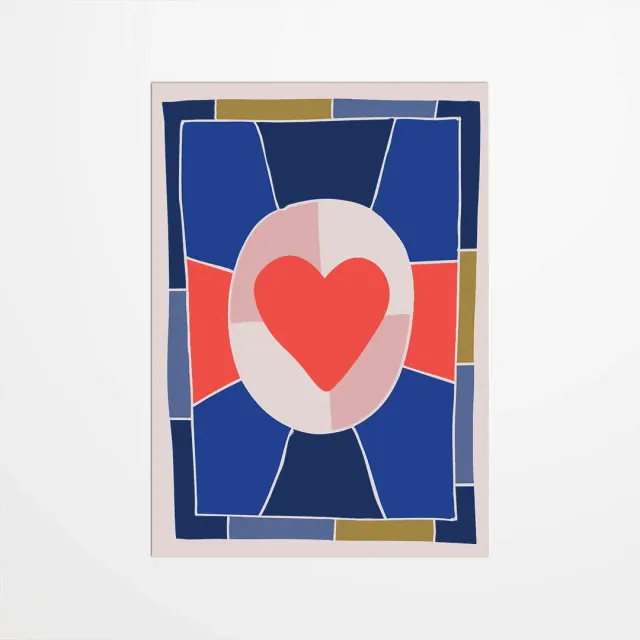 My365 Claire Priou Coeur toutcourt carte postale tendre