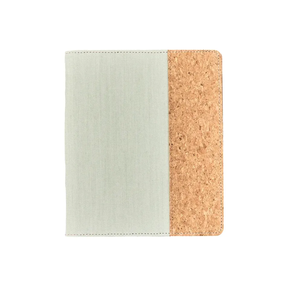 Work + Life Sage bloc-notes semainier 52 feuilles pochette lin