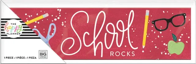 Happy Planner School Rocks plaque bureau déco école