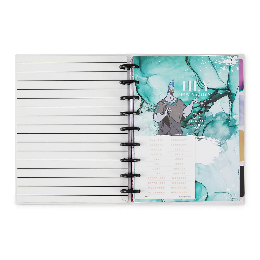Happy Planner Disney Villains Classic agenda 12 mois vertical
