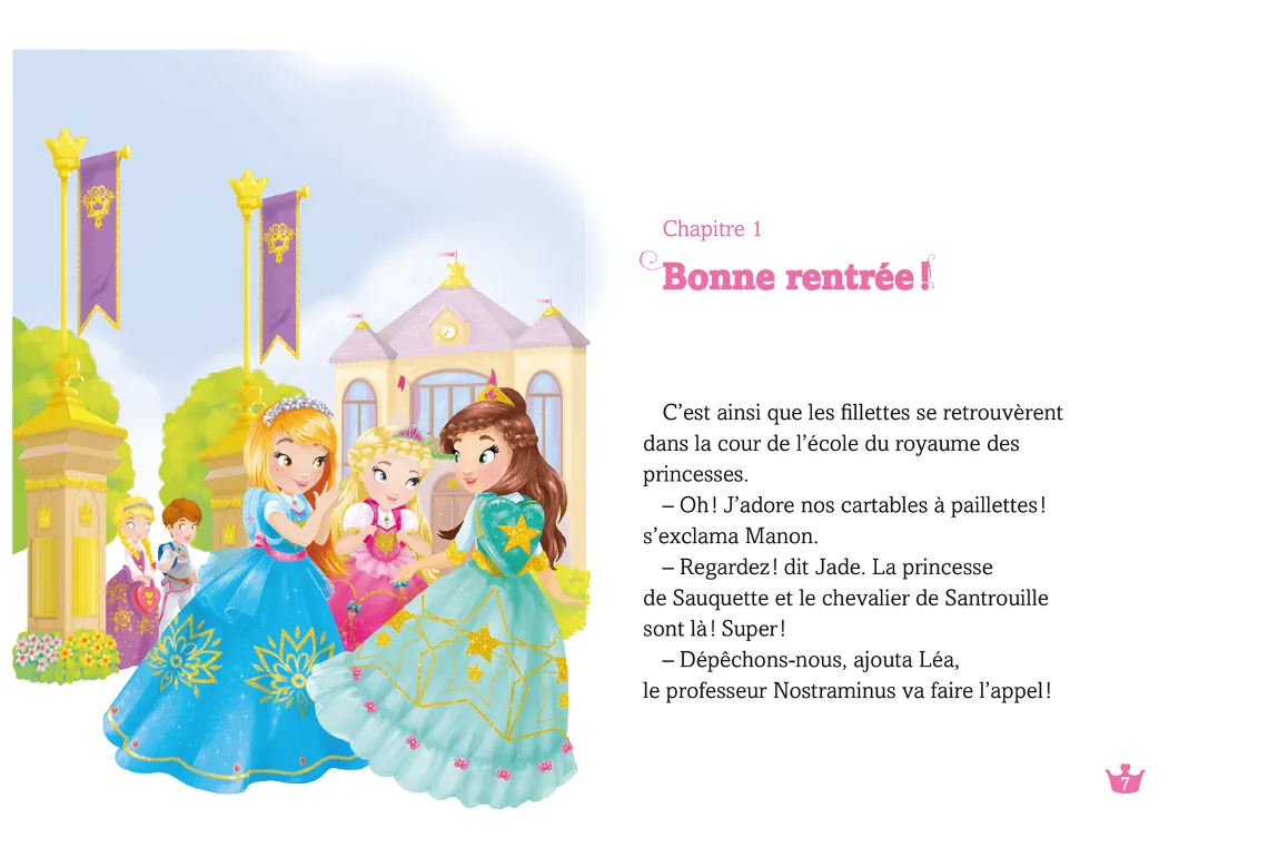 Une deux trois Princesses école du royaume T6 roman