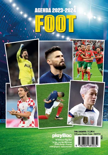 Frigobloc Foot agenda scolaire 2023-2024 page par jour
