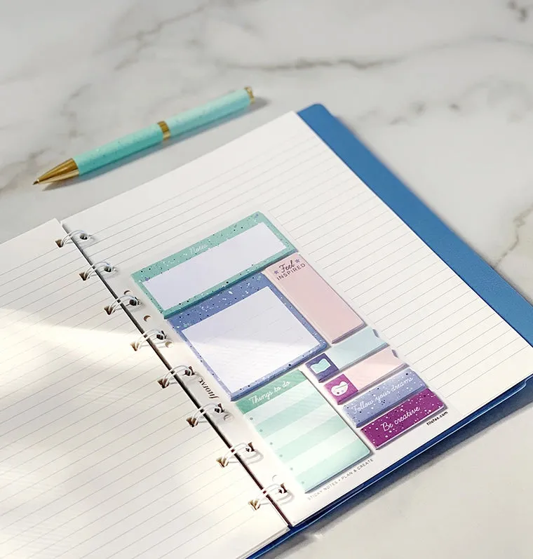 Filofax Expressions notes adhésives A5 set couleur
