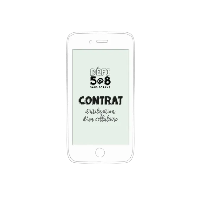 Les Belles Combines Contrat cellulaire fiche à imprimer bilingue