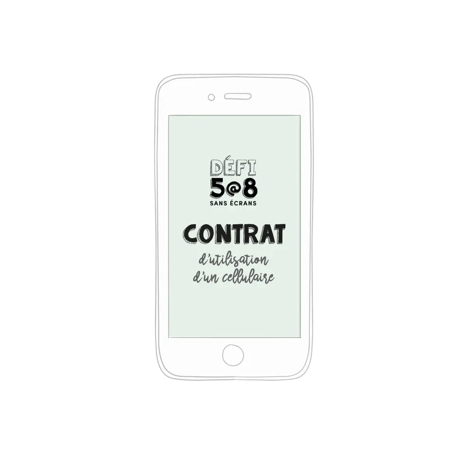 Les Belles Combines Contrat cellulaire fiche à imprimer bilingue
