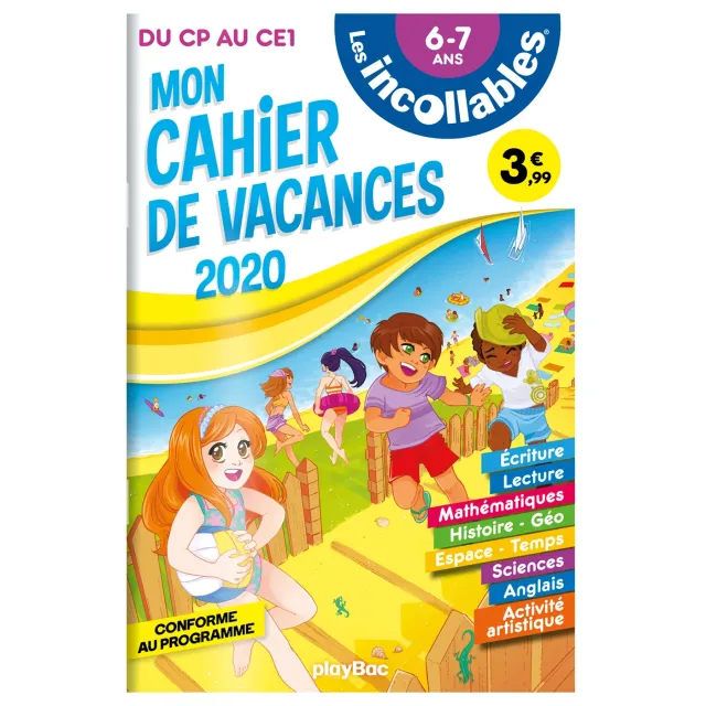 Les Incollables Cahier vacances 2020 CP au CE1 éducatif