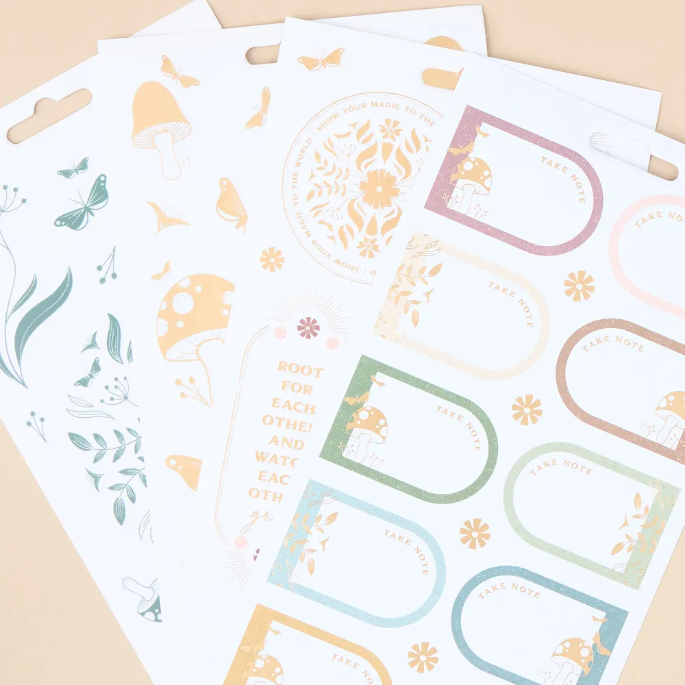 Happy Planner Woodland Whispers stickers 10 feuilles