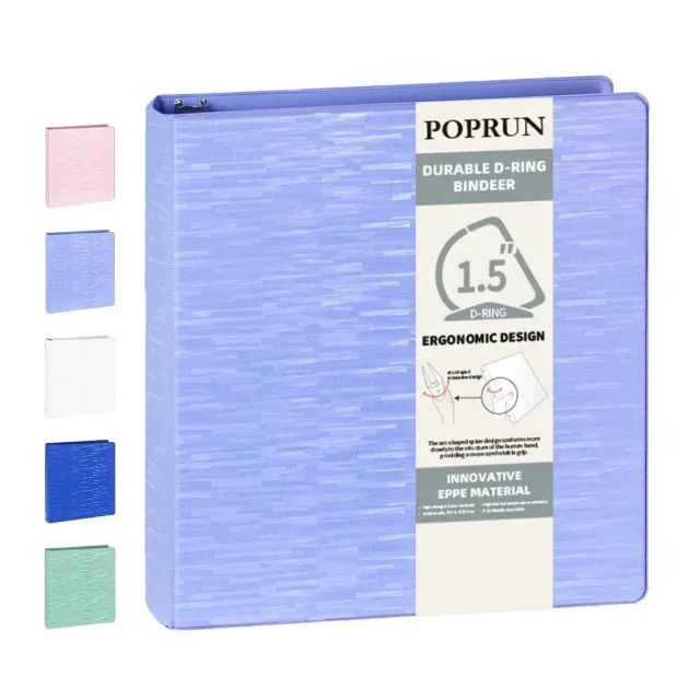 Poprun EP001MD15 classeur anneaux D 1,5" x1 écolo