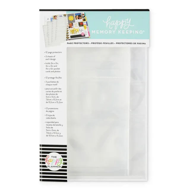 Happy Planner Memory Keeping protège-pages Big 12 pochettes