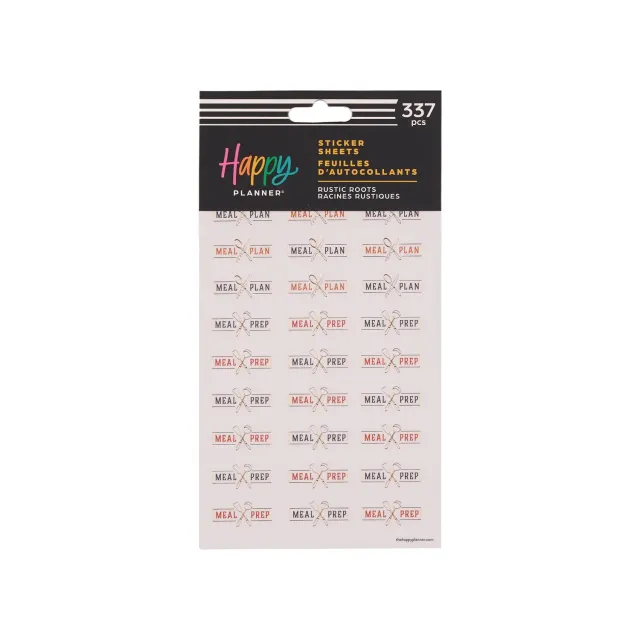 Me & my big ideas Rustic Roots Meal Planning stickers 10 feuilles