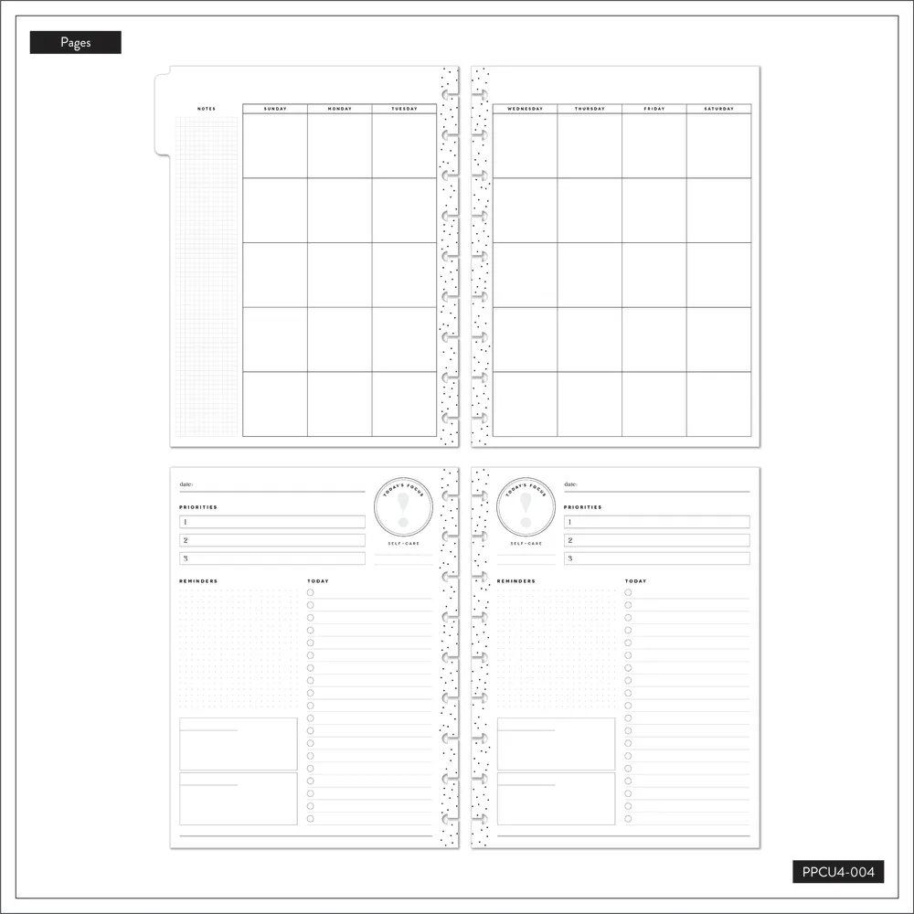 Happy Planner Modern Farmhouse agenda non daté Classic 4 mois