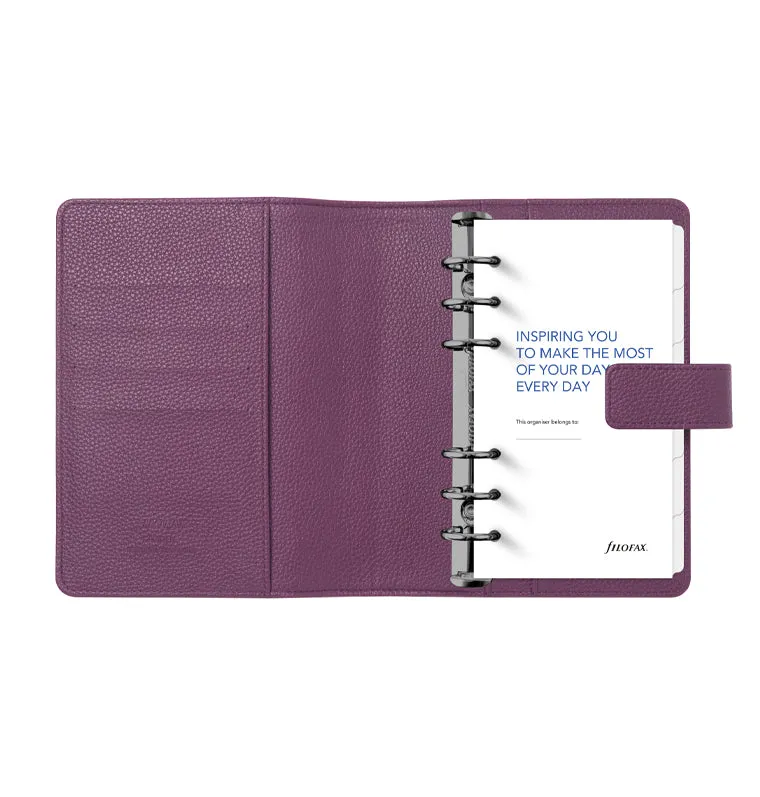 Filofax Camden organiseur Personal violet rechargeable