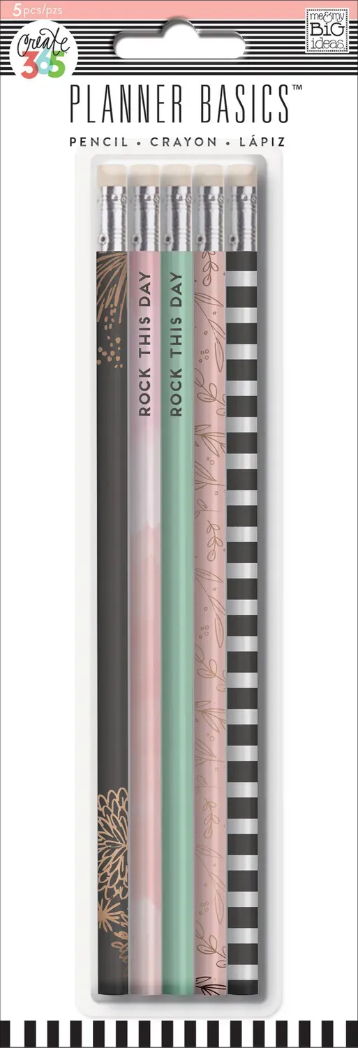 Me & my big ideas Rose Gold crayons papier agenda x5