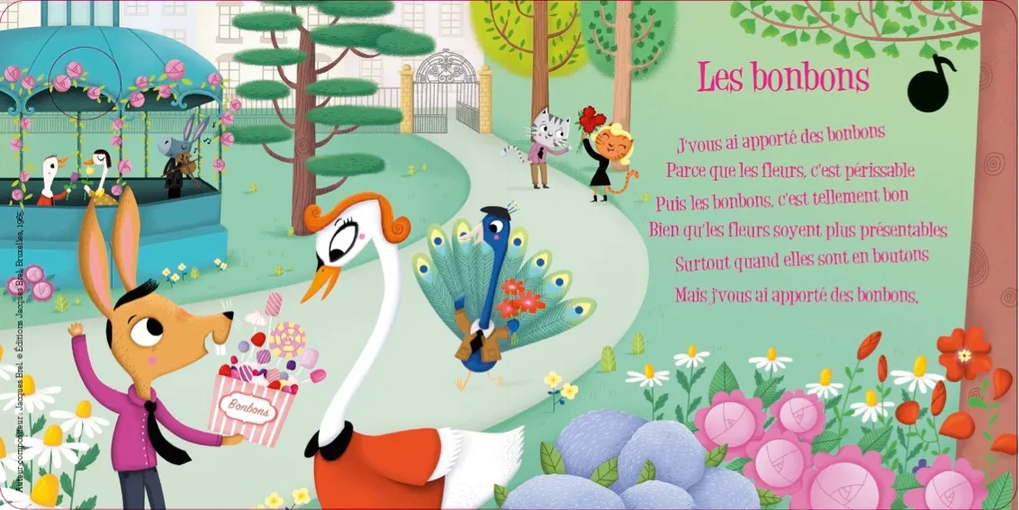 Jacques Brel Mon premier Jacques Brel livre musical bébé