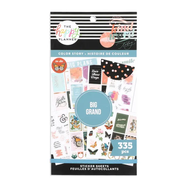 Happy Planner Bright Places stickers big value pack 335 coloré