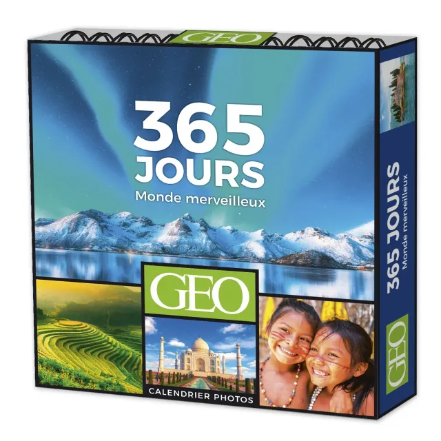 GEO 365 jours monde merveilleux calendrier perpétuel coffret
