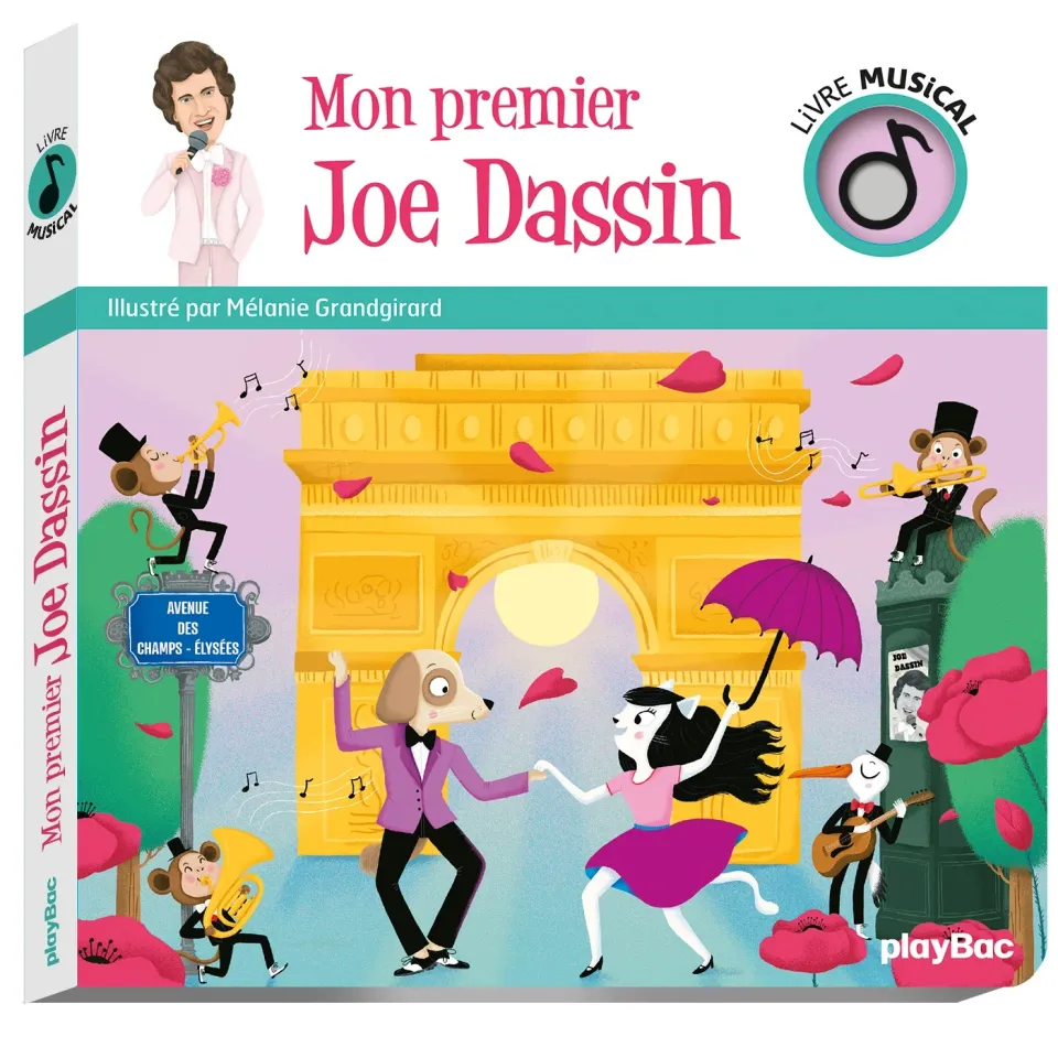 Frigobloc Mon premier Joe Dassin livre musical bébé 1 an