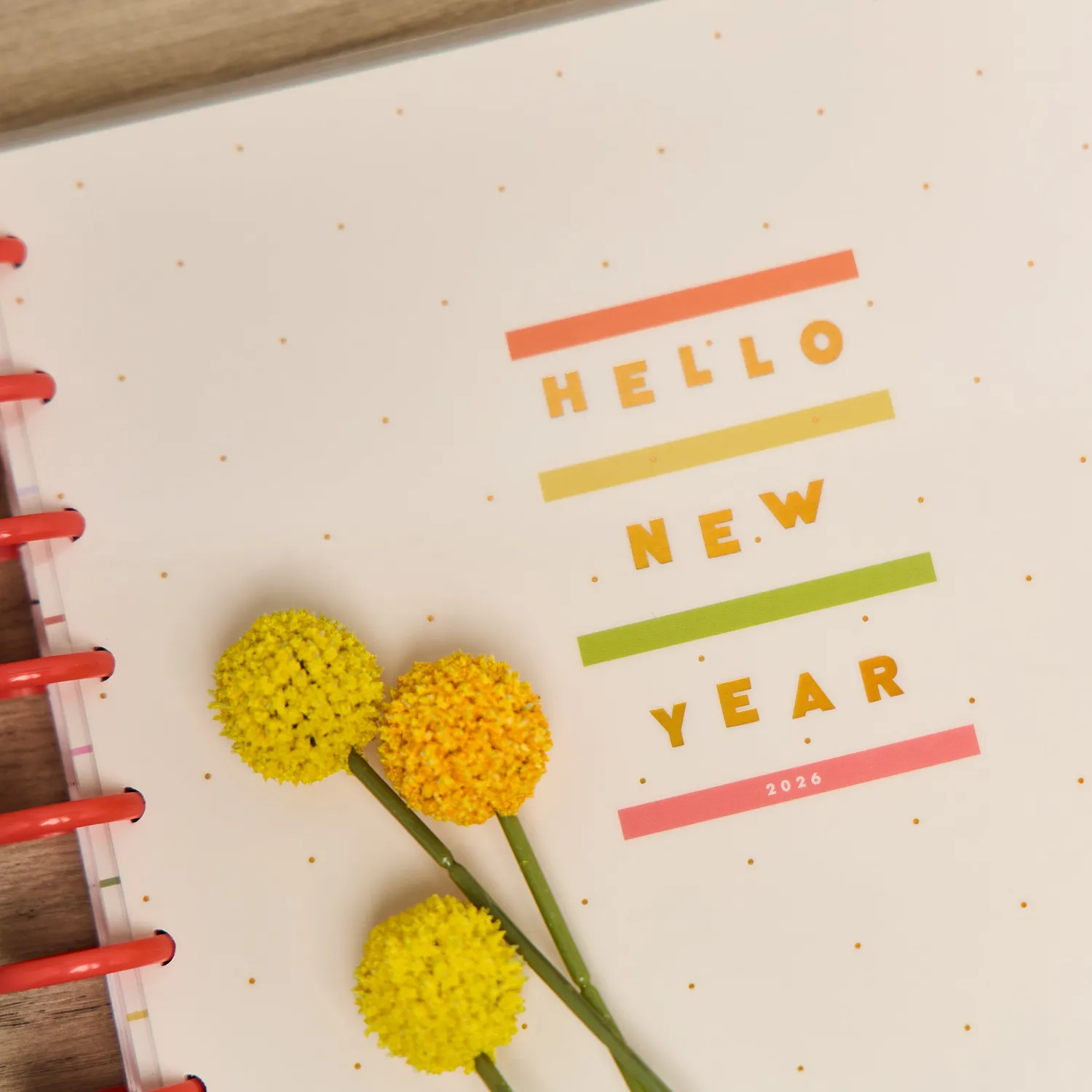 Happy Planner Pop Splash agenda 2026 Big Dashboard 12 mois