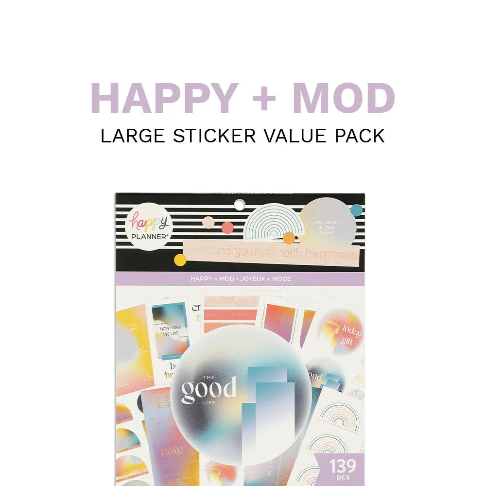 Happy Planner Happy Mod Large stickers 139 doré