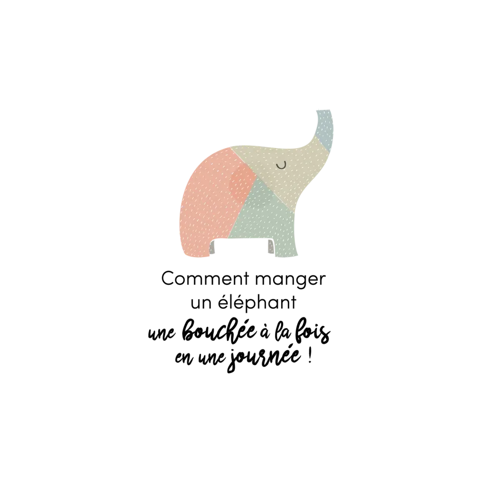 Les Belles Combines Manger un éléphant fiche autonomie à imprimer
