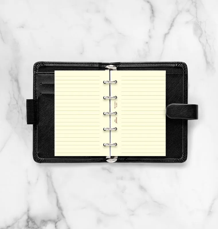 Filofax Classic recharge lignée crème Mini 20 feuilles